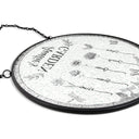 Gift For Women, Gift For Mother, Gift For Grandma, Love - 3D Metal Effect Birth Month Flowers Grandmas Moms Garden - Personalized Stained Glass Window Hanging Suncatcher