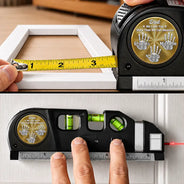 Gift For Men,Gift For Father,Gift For Boyfriend,Gift For Couples,Gift For Husband,Gift For Grandpa,Non-Eng,Icon,Adorable - 3D Metal Effect Grandpa Daddy Love Beyond Measures - Personalized Laser Level Tool