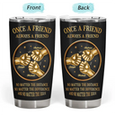Gift For Brothers,Gift For Sibling,Cousin,Gift For Men,Happy - 3D Metal Effect Once A Brother Always A Brother - Personalized Tumbler