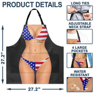 Humorous, Gift For Yourself, Summer, Gift For Women, Icon - 3D Sexy Body Bikini Summer - Personalized Apron