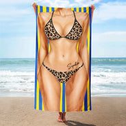 Humorous,Beach,Gift For Yourself,Summer,Gift For Women,Icon - 3D Sexy Body Bikini Summer - Personalized Beach Towel