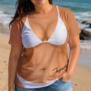 Gift For Yourself,Gift For Women,Summer,Humorous - 3D Sexy Body Bikini Summer - Personalized Full Print T Shirt