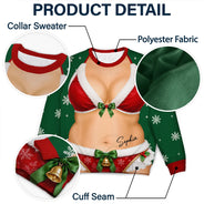 Christmas,Humorous,Gift For Yourself,Gift For Women,Icon - 3D Sexy Body Christmas - Personalized Unisex Ugly Sweater