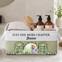 Reading,Gift For Yourself,Gift For Women,Vector,Happy - 3D Effect Just A Girl Who Loves Books - Personalized Storage Basket