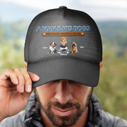 Pet Lovers,Dog Lovers,Cat Lovers,Funny - A Man And His Dog Because People Suck 3D Effect - Personalized Classic Cap