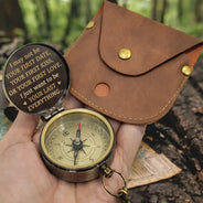 Gift For Husband,Gift For Boyfriend,LGBT,Gift For Men,Love,Icon,Romantic - Couple Holding Hands I Want To Be Your Last Everything - Personalized Engraved Brass Compass