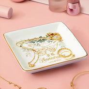 Wedding Anniversary, Gift For Couples, Gift For Husband, Gift For Wife, Happy - 50th Anniversary Forever Holding Hands - Personalized Ring Dish