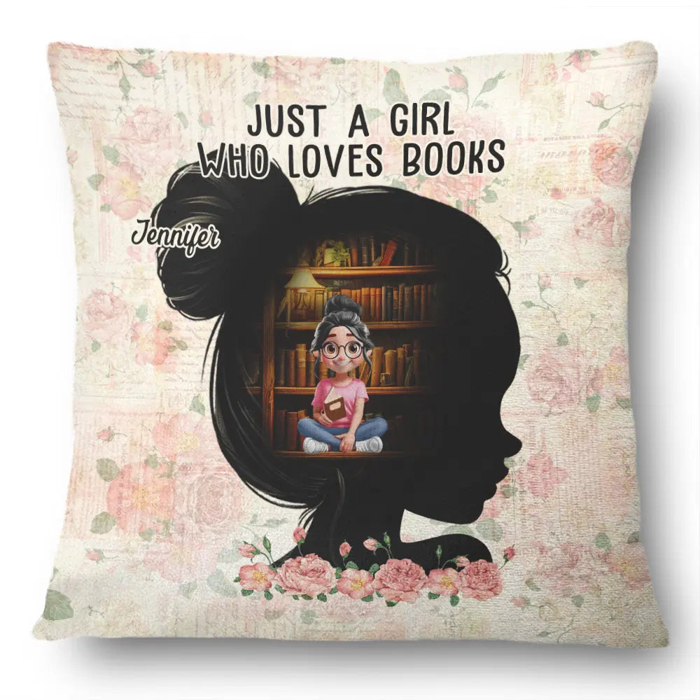 A Girl Who Loves Books Lose Her Mind Find Her Soul - Personalized Pillow