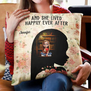 Reading, Gift For Yourself, Happy - A Girl Who Loves Books Lose Her Mind Find Her Soul - Personalized Pillow