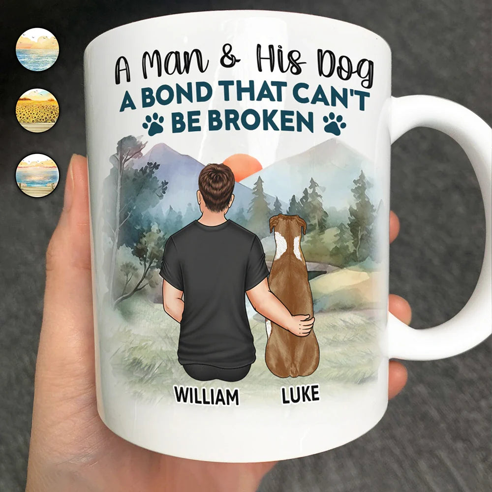 A Bond That Can't Be Broken - Gift For Dog Lovers, Dog Mom - Personalized Mug
