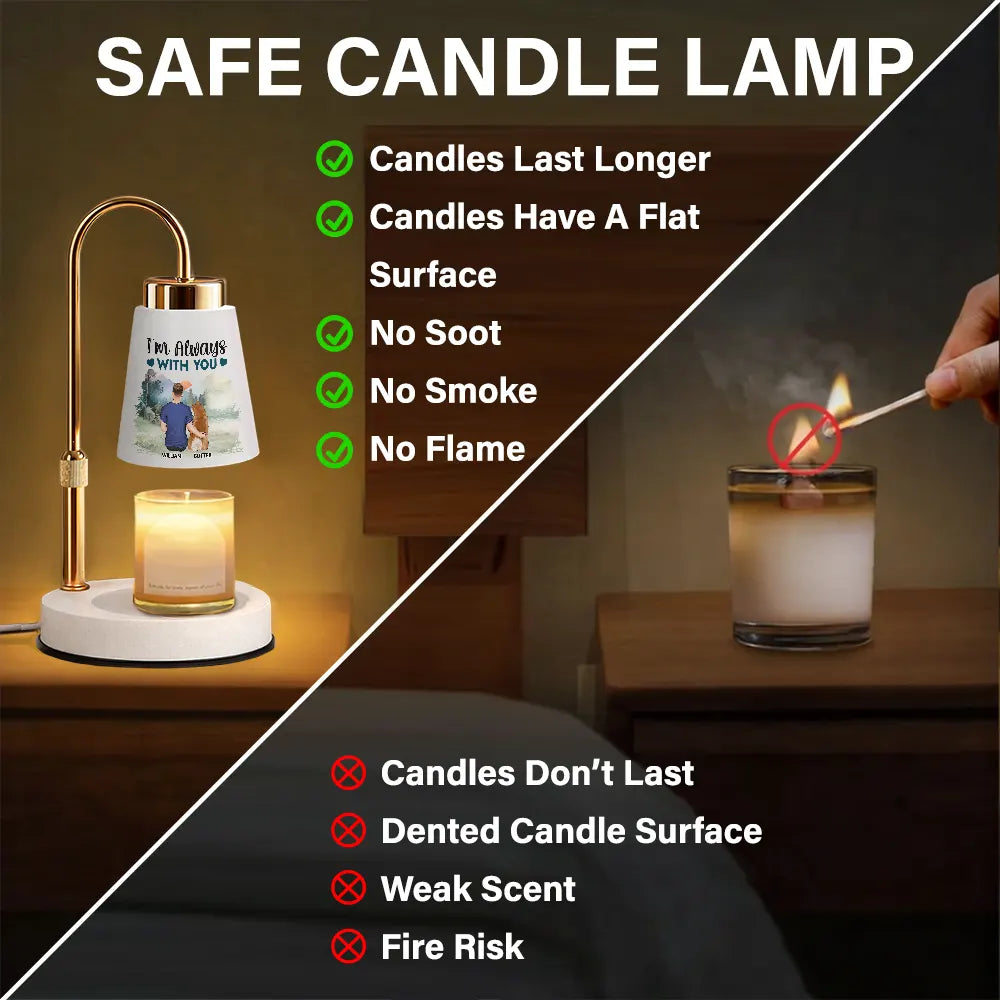 Dog Lovers, Love - A Bond That Can't Be Broken Dog Lover - Personalized Truncated Cone Candle Warmer