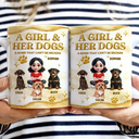 Pet Lovers,Pet Mom,Pet Dad,Dog Lovers,Dog Mom,Dog Dad,Happy - A Bond That Can't Be Broken Golden 3D Effect - Personalized White Edge-to-Edge Mug