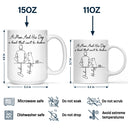 Pet Lovers,Pet Mom,Pet Dad,Dog Lovers,Dog Mom,Dog Dad,Happy - A Bond That Can't Be Broken Woman Man Line Art - Personalized Mug