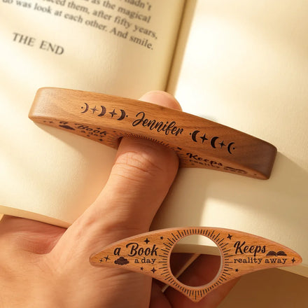 A Book A Day Keeps Reality Away - Personalized Book Page Holder