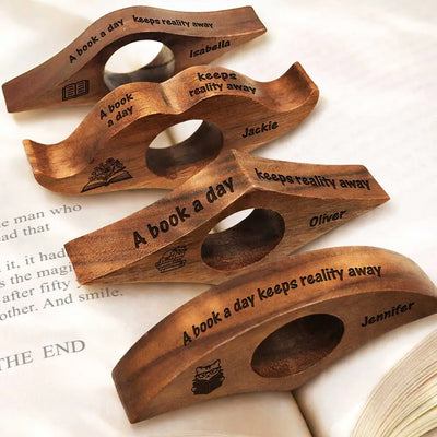 Walnut Book Page Holder