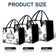 Teacher, Back To School, Reading, Gift For Women - A Chapter Of Chinoiserie Toile - Personalized Leather Bag