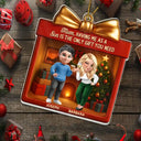 Gift For Father,Gift For Mother,Funny - A Daughter Is The Only Gift You Need - Personalized Custom Shaped Acrylic Ornament