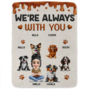 Dog Lovers,Dog Mom,Dog Dad,Pet Lovers,Happy - A Girl And Her Dog A Bond That Can't Be Broken - Personalized Fleece Blanket, Sherpa Blanket