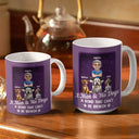 Dog Lovers, Dog Mom, Dog Dad, Pet Lovers, Happy - A Girl And Her Dog A Bond That Can't Be Broken Toy Box - Personalized White Edge-to-Edge Mug