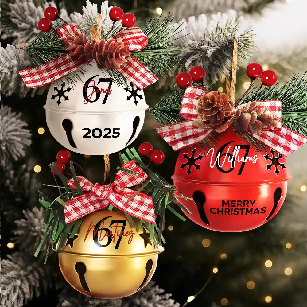 Six Seven Funny Slang - Personalized Jingle Bell Ornament