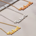 Gift For Yourself,Happy - Unleash The Creativity And Design Your Own Name Jewelry - Personalized Letter Necklace