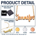 Gift For Yourself,Happy - Unleash The Creativity And Design Your Own Name Jewelry - Personalized Letter Necklace