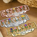 Gift For Bestie, Old Best friends, Best friends' Hobby, Happy - It Takes A Long Time To Grow An Old Friend Birth Month Flower - Personalized Custom Shaped Metal Bookmark