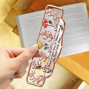 Gift For Bestie, Old Best friends, Best friends' Hobby, Happy - It Takes A Long Time To Grow An Old Friend Birth Month Flower - Personalized Custom Shaped Metal Bookmark