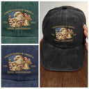 Independence Day,America 250th,Gift For Yourself,Happy,No Custom,Gift For Women,Gift For Men - 250th Anniversary US Liberty Bell Eagle - Vintage Washed Denim Cap
