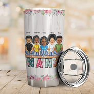 Mother & Daughters Sons From The Start - Birthday, Loving Gift For Mom, Mother, Grandma, Grandmother - Personalized Custom Tumbler