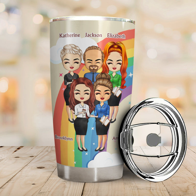 Emotional Support Coworker Office Colleagues Bestie - Birthday, Lovely Gift For Friends, Best Friends, Besties, Soul Sisters, BFF - Personalized Custom Tumbler