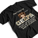 Vintage Map Title They Call Me Papa Because Partner In Crime - Birthday, Loving Gift For Dad, Father, Grandpa, Grandfather - Personalized Custom T Shirt