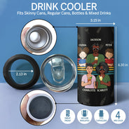 To Dad From The Reasons You Drink - Gift For Father, Grandpa - Personalized Custom 4 In 1 Can Cooler Tumbler