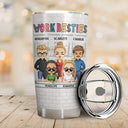 You Are The Reason I Don't Punch People At Work Colorful - Funny, Anniversary, Birthday Gifts For Colleagues, Coworker, Besties - Personalized Tumbler