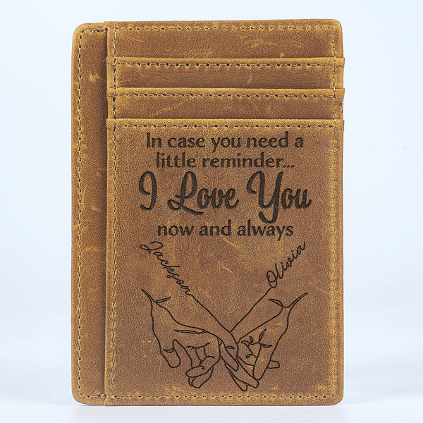 In Case You Need A Little Reminder - Gift For Couples, Husband, Wife - Personalized Card Wallet