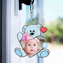 Custom Photo You're Doing Great Bear Hug - Loving Gift For Mom, Mum, Nana - Personalized Acrylic Keychain