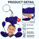 Custom Photo You're Doing Great Bear Hug - Loving Gift For Mom, Mum, Nana - Personalized Acrylic Keychain