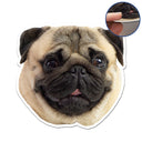 Custom Photo Funny Face Kids Pet - Gift For Parents, Grandparents, Pet Lovers - Personalized Magnet