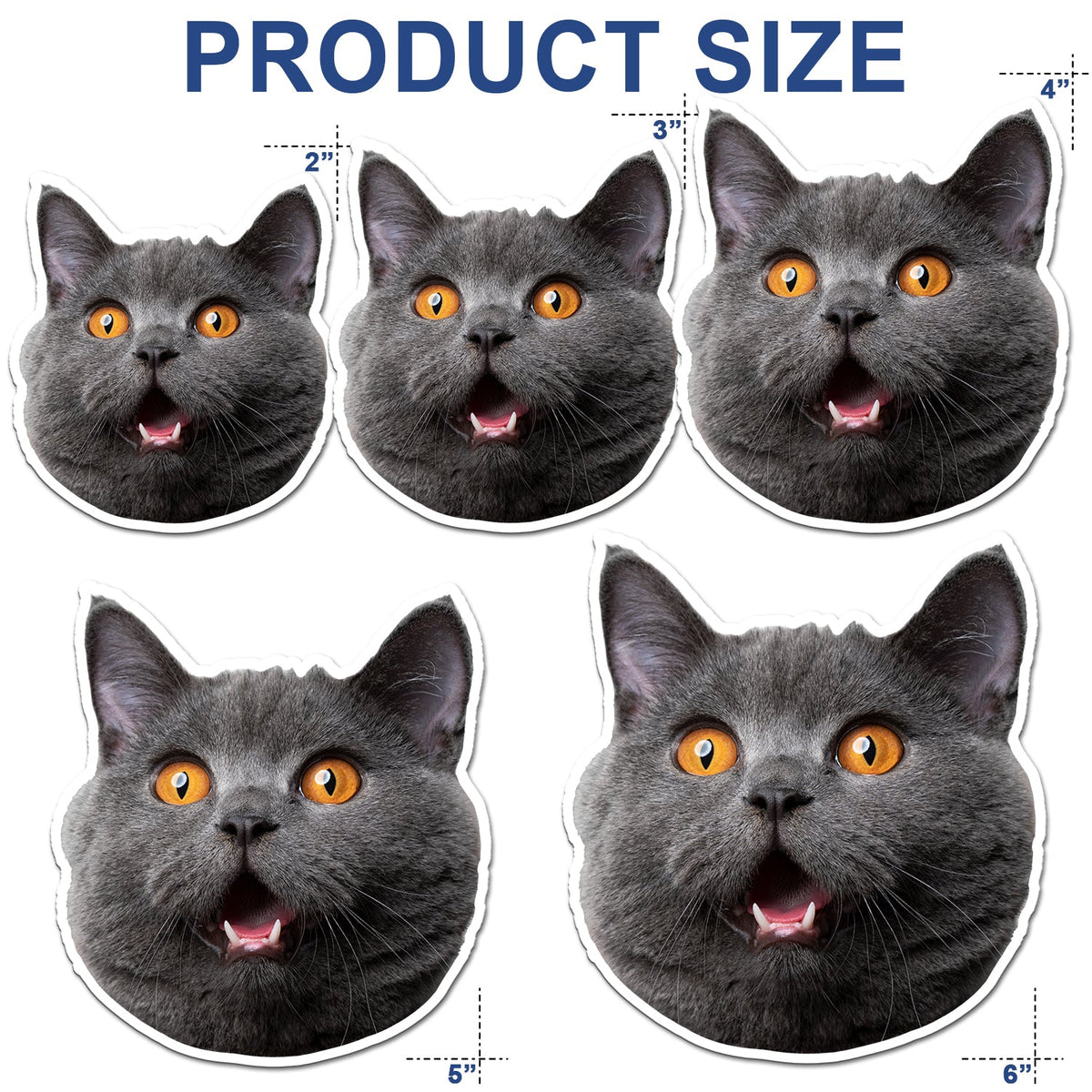 Custom Photo Funny Face Kids Pet - Gift For Parents, Grandparents, Pet Lovers - Personalized Magnet