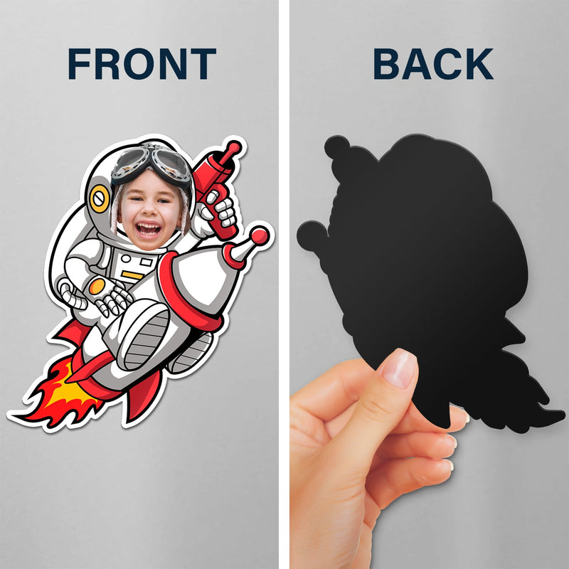 Custom Photo Funny Kid Vehicle - Gift For Children, Grandkids, Parents, Grandparents - Personalized Magnet