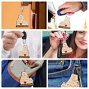 Papa Bear Mama Bear - Gift For Parents, Father, Mother, Grandpa - Personalized Wooden Keychain