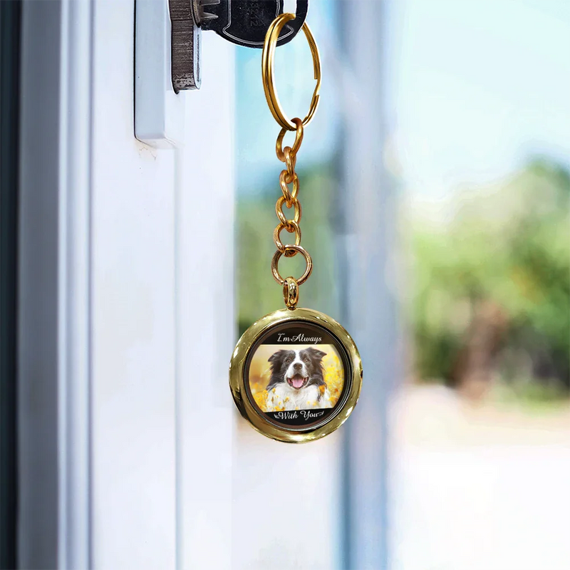 Custom Photo I'm Always With You Pet Memorial - Personalized Keepsake Keychain