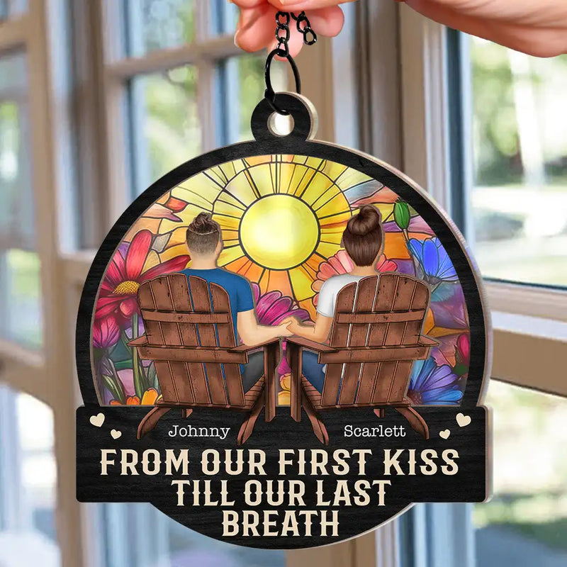 Back Couple You & Me We Got This - Personalized Window Hanging Suncatcher Ornament