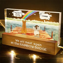 They Still Talk About You Pet Memorial - Personalized Rectangle LED Light