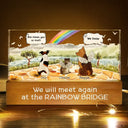 They Still Talk About You Pet Memorial - Personalized Rectangle LED Light