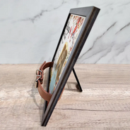 Memorial, Pet Lovers - Custom Photo The Moment Your Heart Stopped Memorial Calendar With Flowers - Personalized Pet Loss Sign, Collar Frame
