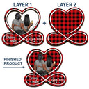 Drive Safe I Love You To Husband From Wife Back Couple - Personalized Custom Shaped Car Visor Clip