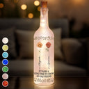 Gift For Bestie - Birth Flower Grow An Old Friend Bestie - Personalized Bottle Light