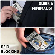 Gift For Couples, Gift For Husband, Gift For Boyfriend - Kissing Couple Best Thing Found On The Internet - Personalized Card Wallet With Money Clip