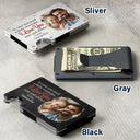 Gift For Couples, Gift For Husband, Gift For Boyfriend - Custom Photo In Case You Need A Little Reminder - Personalized Card Wallet With Money Clip
